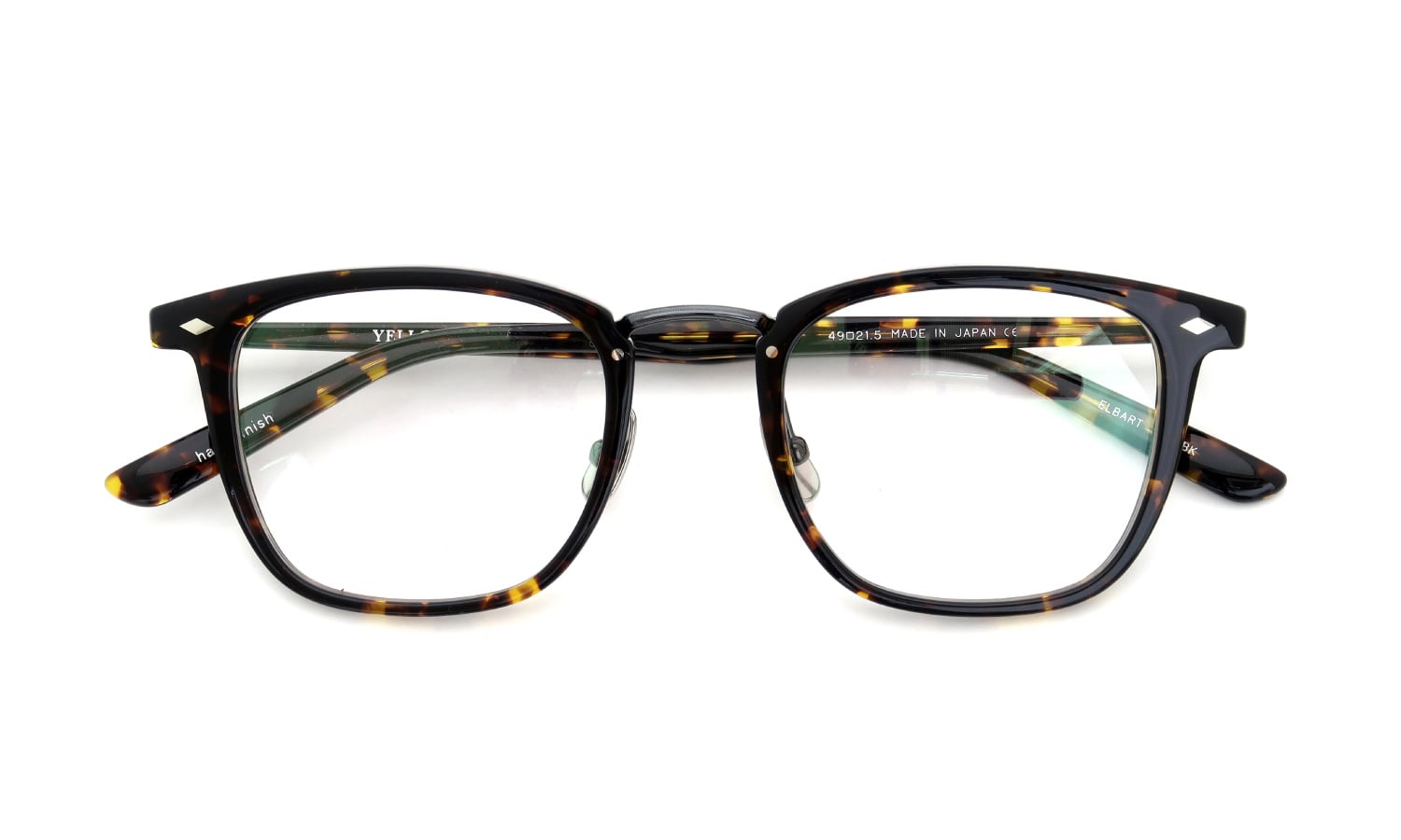 YELLOWS PLUS メガネ通販 ELBART C494BK fine turtle/black