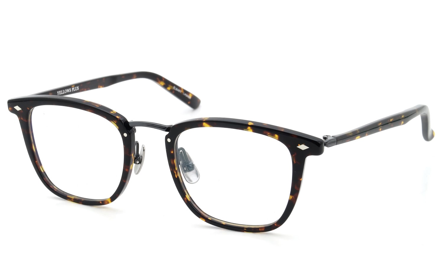 YELLOWS PLUS メガネ通販 ELBART C494BK fine turtle/black