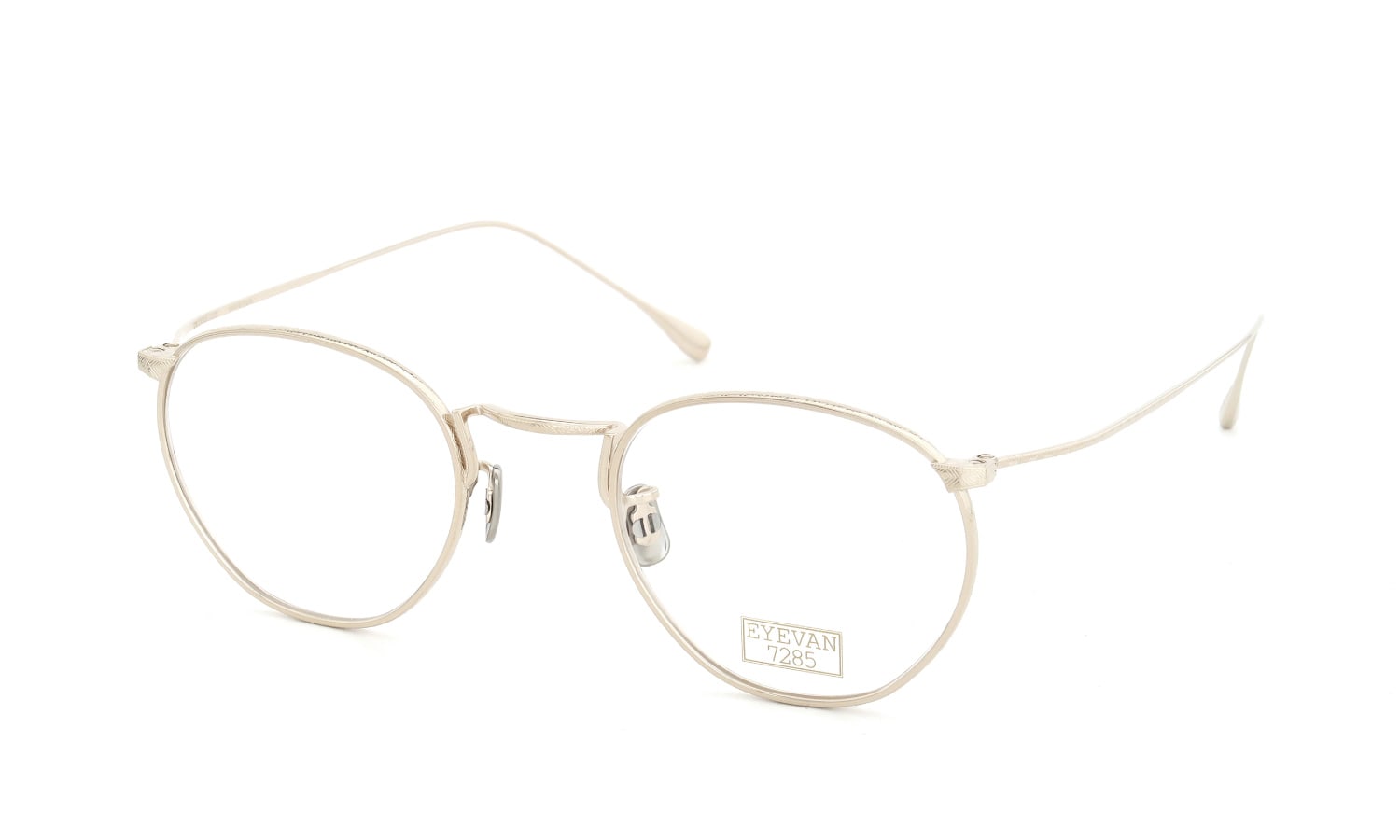 EYEVAN7285 アイヴァン7285 メガネ 188 (47)通販 C.902 WHITE GOLD