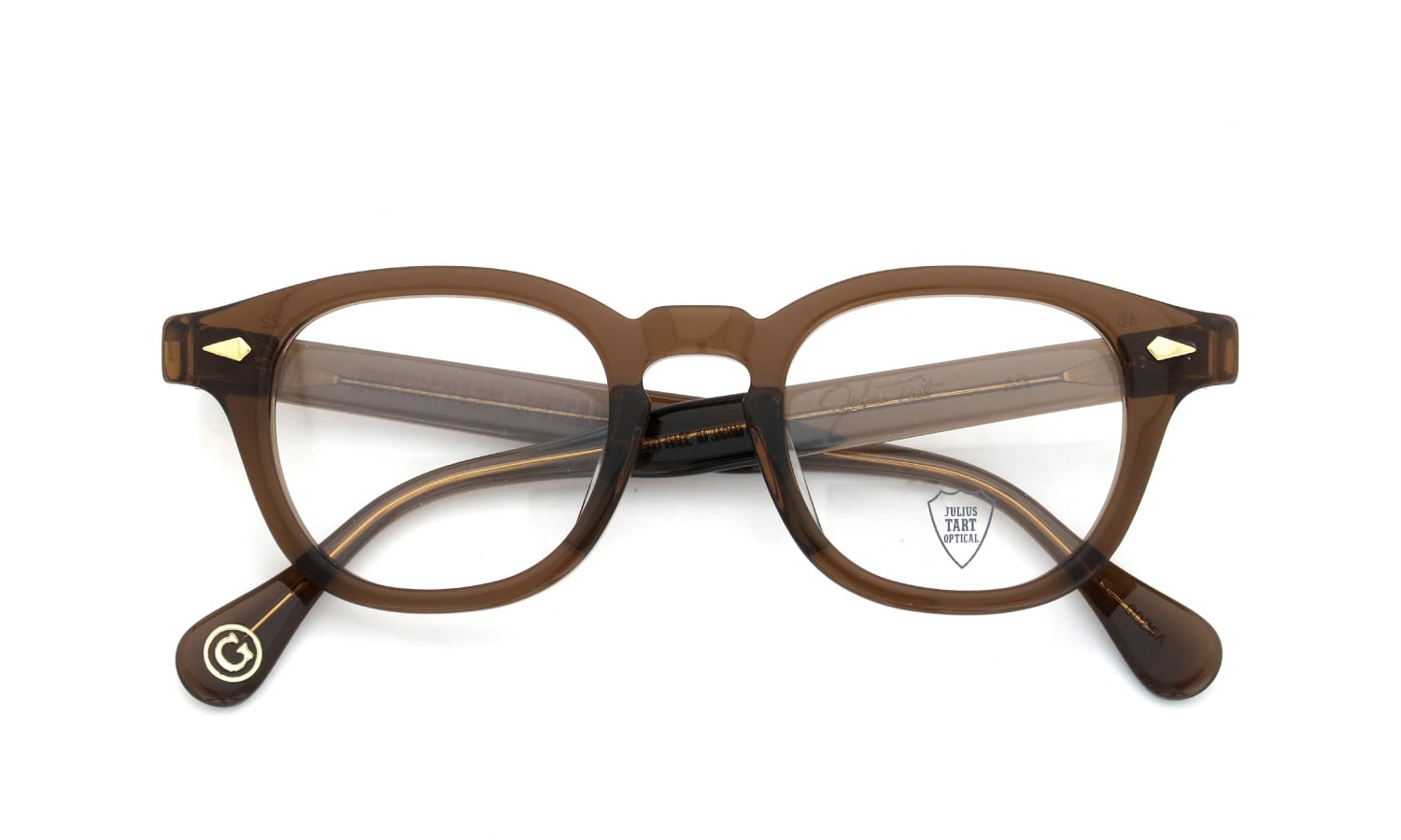 JULIUS TART OPTICAL 通販 AR Gold Series 通販 AR-46-22 BROWN PL-002CA