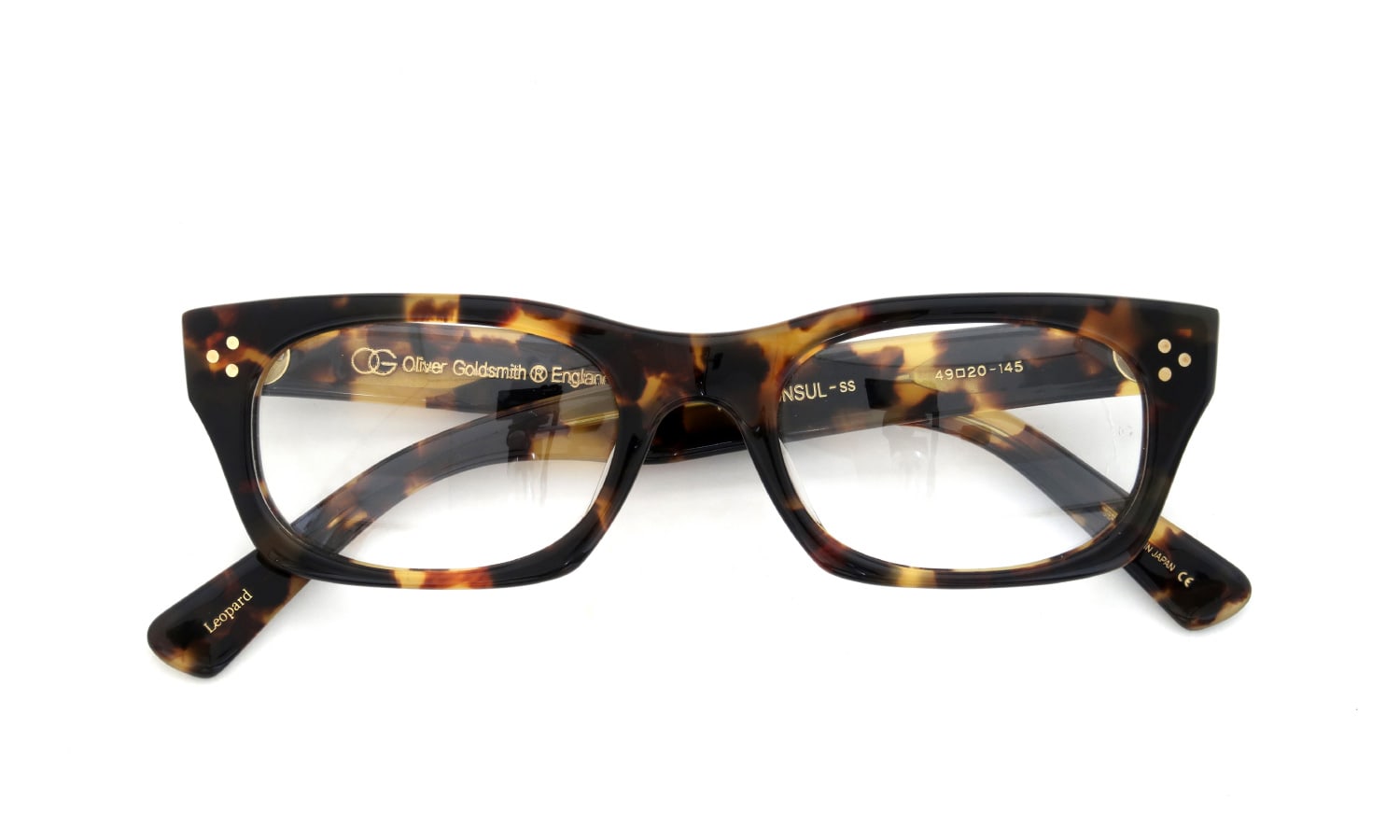 Oliver Goldsmith メガネ通販 VICE CONSUL-ss Leopard 