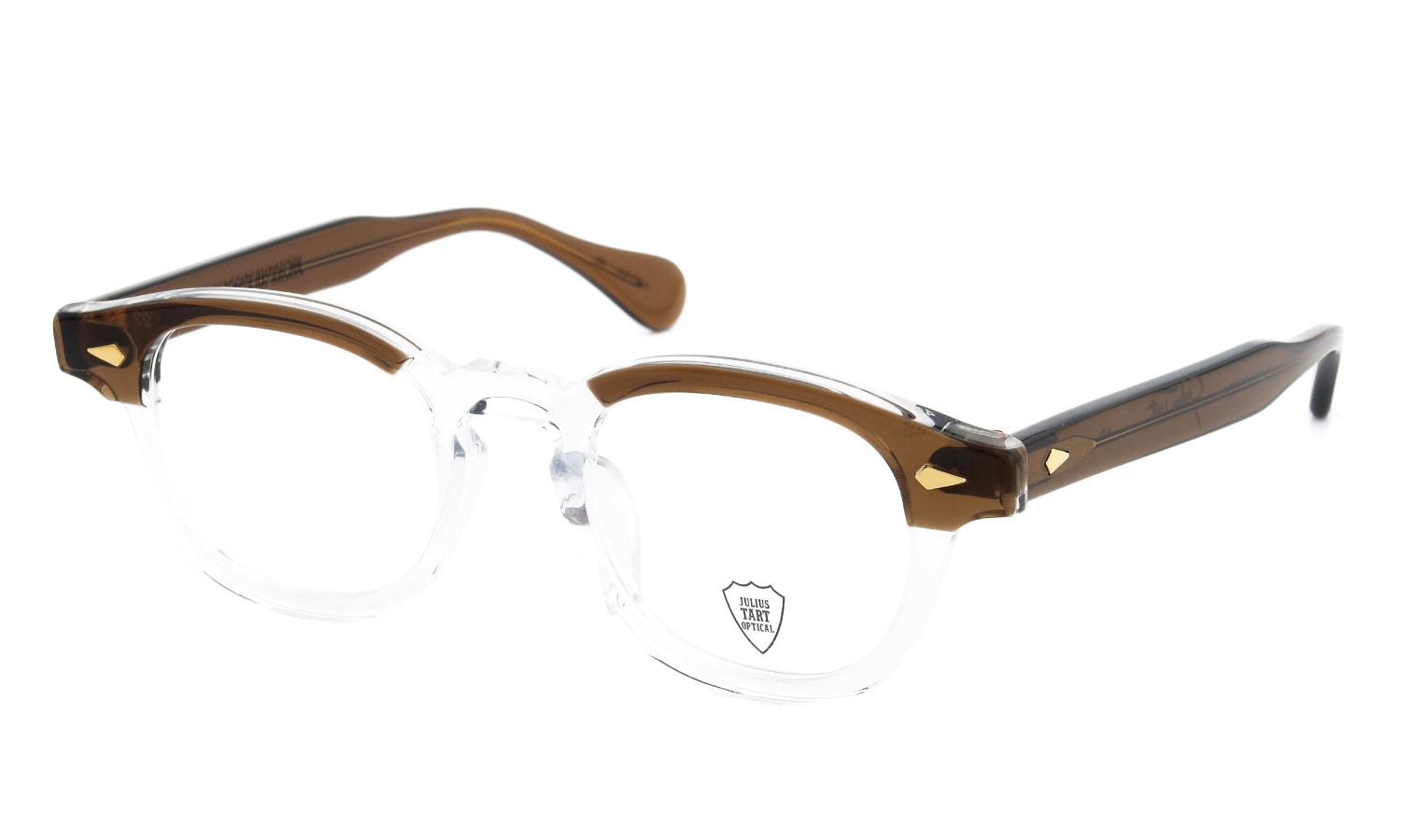 JULIUS TART OPTICAL メガネ通販 AR Gold Series 通販 AR-46-22 PL-002EA BROWN BROW