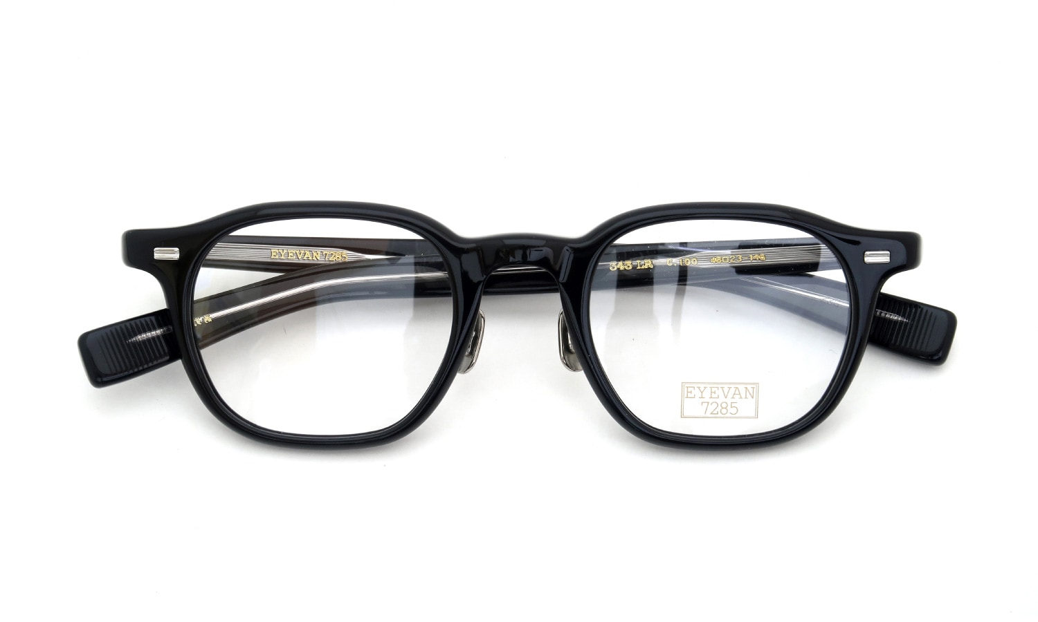 EYEVAN7285 アイヴァン7285 メガネ 343LR (46)通販 C.100 BLACK 正規取扱