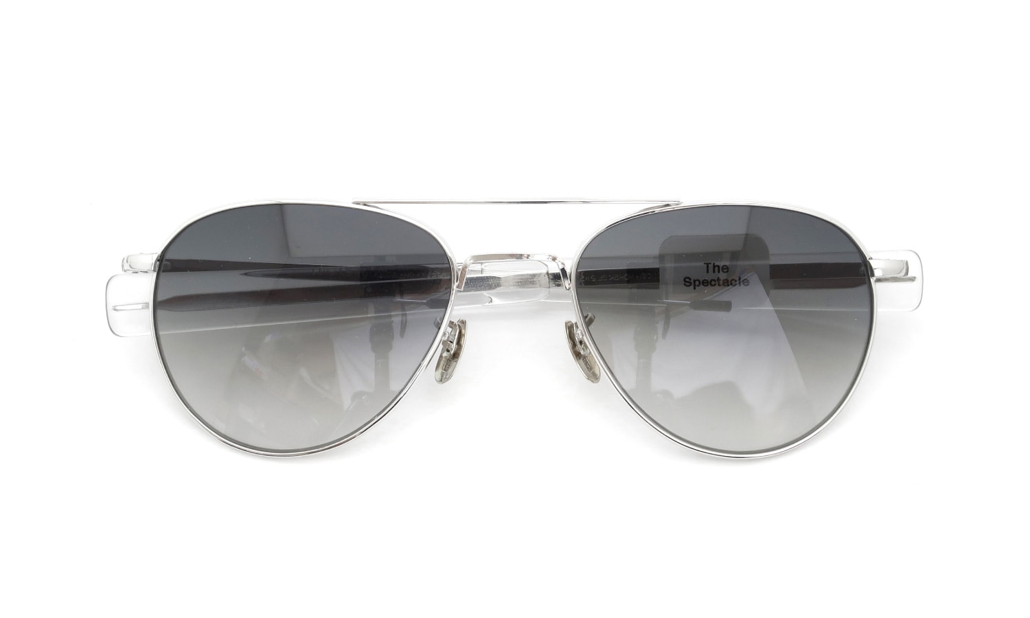 American Optical vintage サングラス通販 1950s Mid-Century-Modern-Pilot Marcus WhtGld GryGRD 52-22 #101194