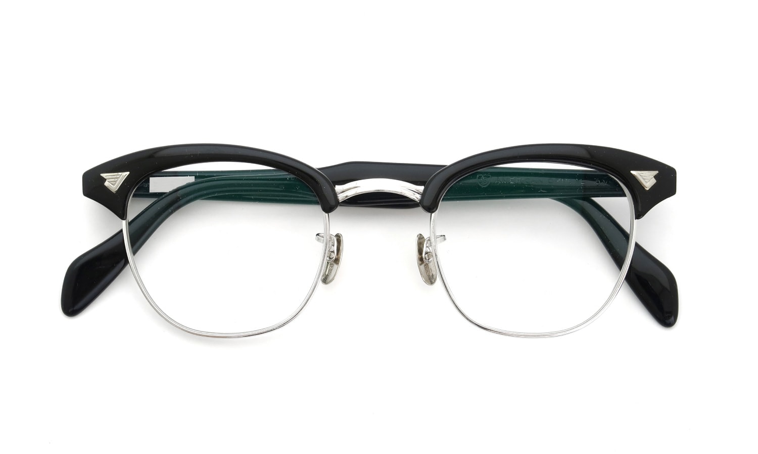 American Optical vintage メガネ通販 1950s〜1960s INFLUENTIAL BK-WG 1/10 12KGF 46-24 #227841