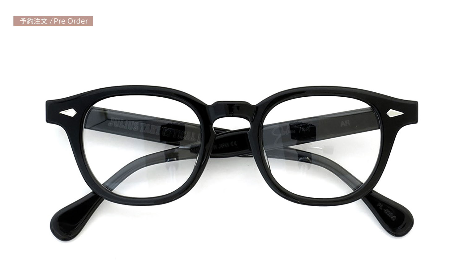 予約：JULIUS TART OPTICAL 通販 AR-46 PL-002A BLACK