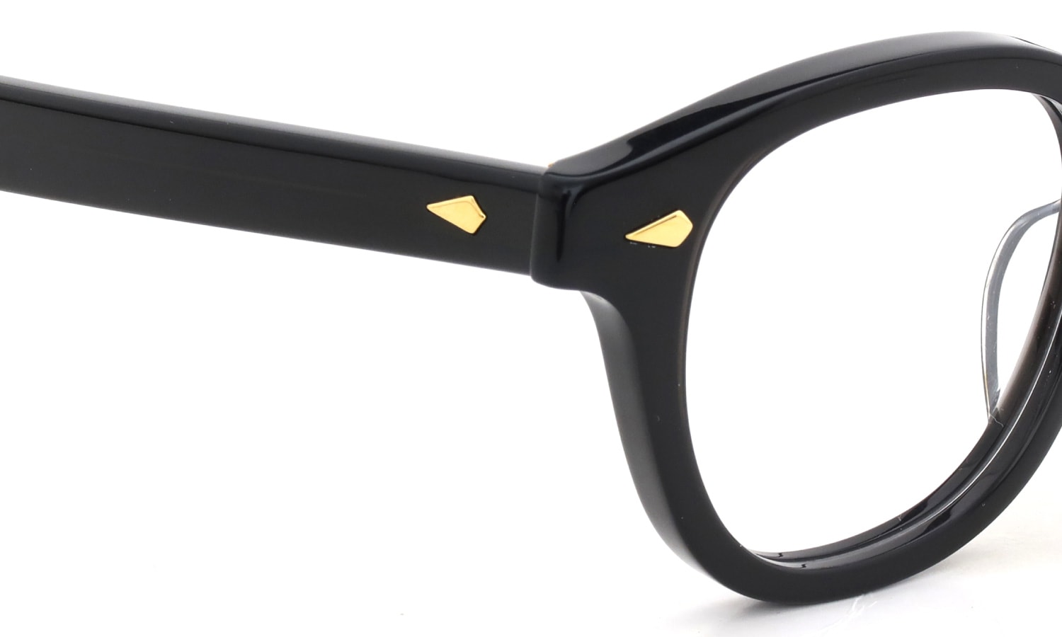 JULIUS TART OPTICAL メガネ通販 AR-48-22 BLACK CRYSTAL/Gold PL-003Ab