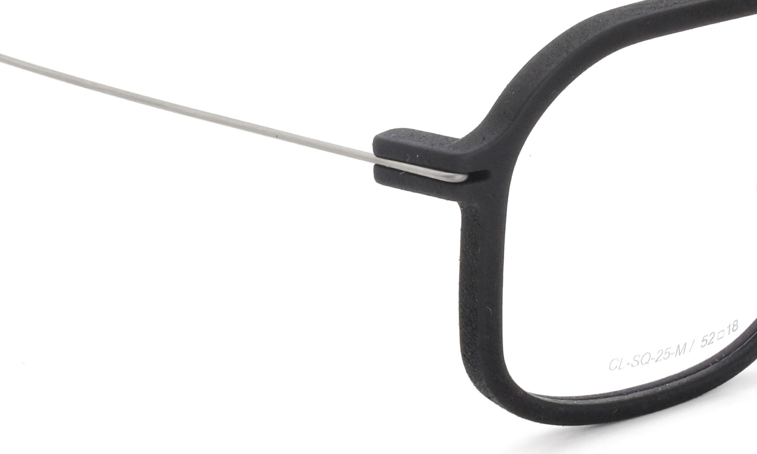 Annu メガネ通販 Square 25 M BLK-Float/Raw