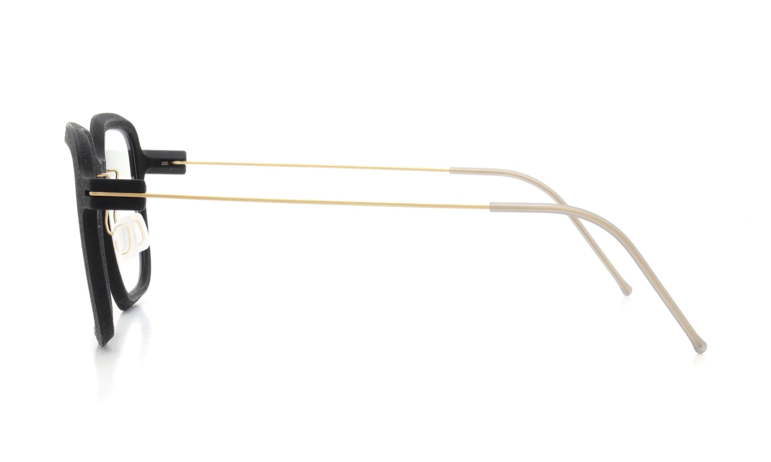 Annu メガネ通販 Square 15 L BLK-Float/Gold