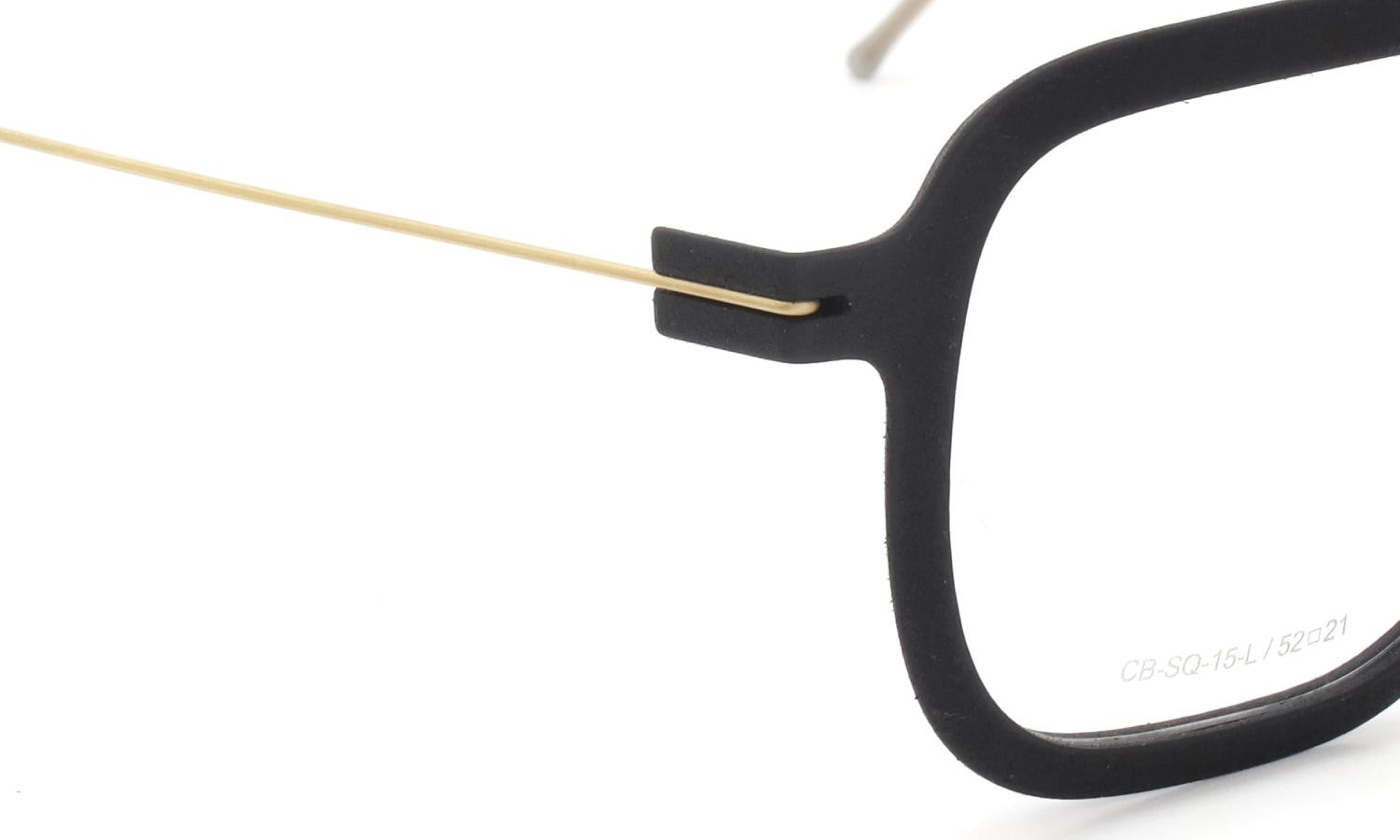 Annu メガネ通販 Square 15 L BLK-Float/Gold