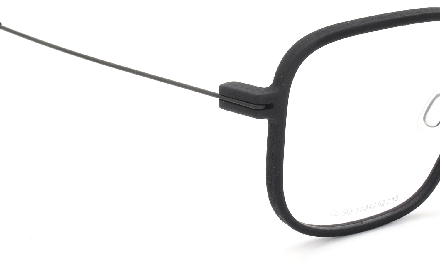 Annu メガネ通販 Square 17 M BLK-Float/Black