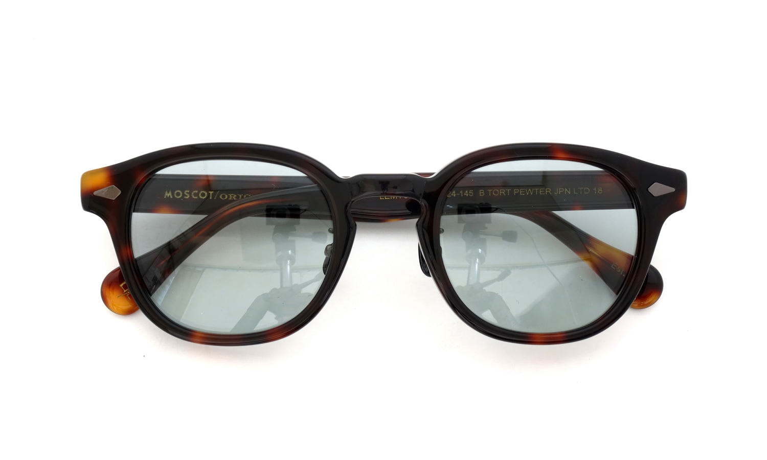 MOSCOT 限定生産サングラス通販 LEMTOSH 49size JPN LTD 18 B TORT PEWTER/GRY