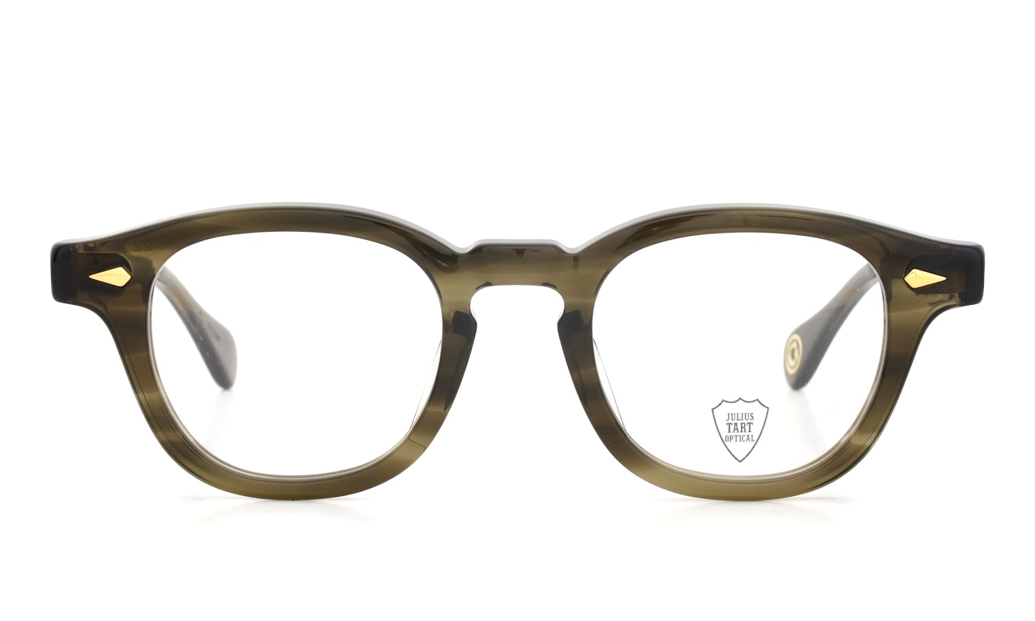 JULIUS TART OPTICAL メガネ通販 AR Gold Series メガネ通販 AR-46-22 OLIVE GREEN SASA