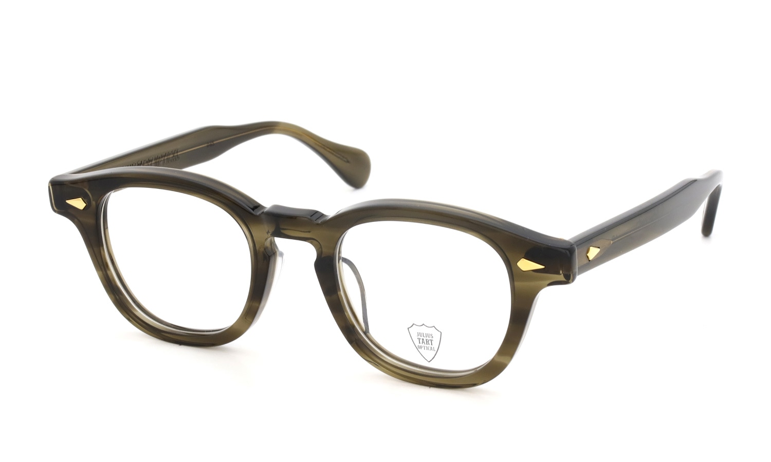 JULIUS TART OPTICAL メガネ通販 AR Gold Series メガネ通販 AR-46-22 OLIVE GREEN SASA