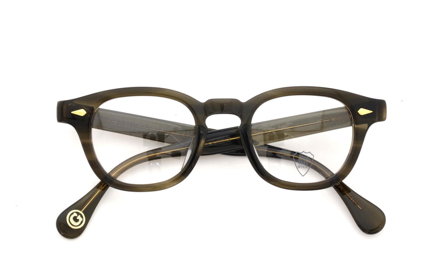 JULIUS TART OPTICAL 通販 AR Gold Series 通販 AR-44-22 PL-001SP OLIVE GREEN SASA
