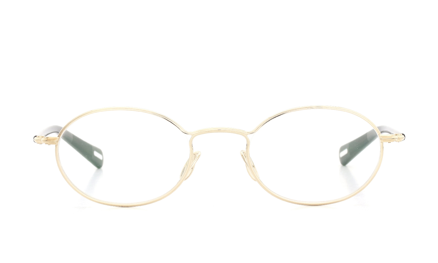 YUICHI TOYAMA. メガネ通販 Nagy U-176 COL2 White Gold / Dark Brown
