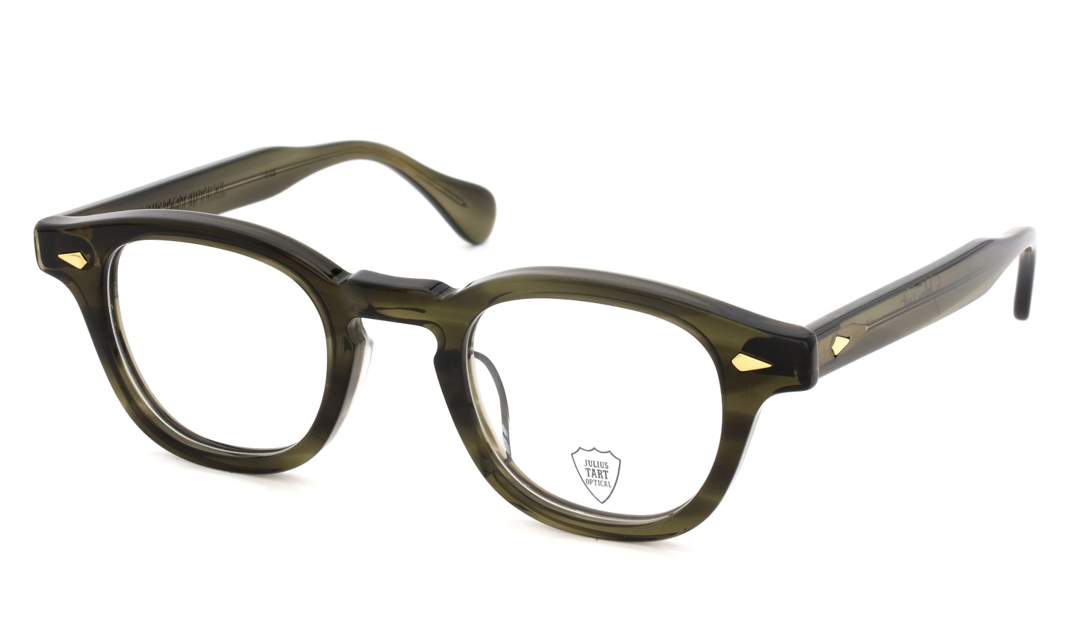 JULIUS TART OPTICAL メガネ通販 AR Gold Series メガネ通販 AR-46-24 OLIVE GREEN SASA