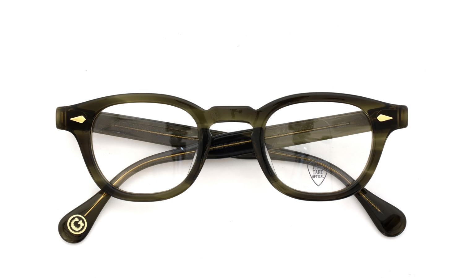 JULIUS TART OPTICAL 通販 AR Gold Series 通販 AR-44-24 PL-101SP OLIVE GREEN SASA
