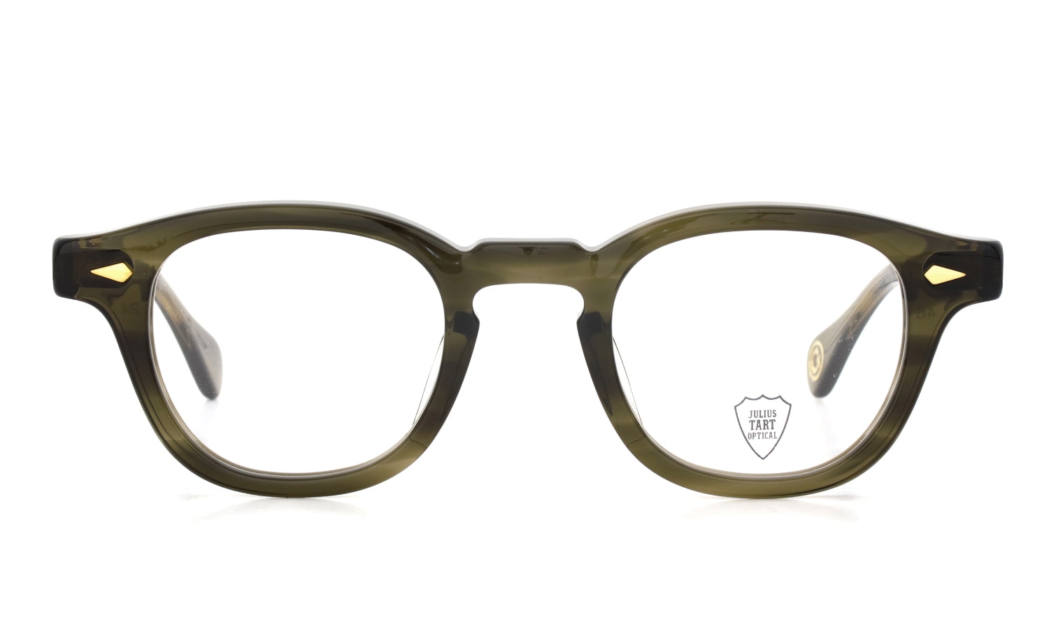 JULIUS TART OPTICAL メガネ通販 AR Gold Series メガネ通販 AR-46-24 OLIVE GREEN SASA
