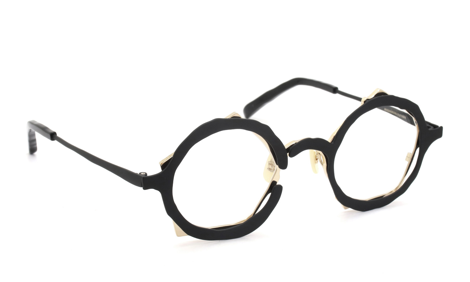 MASAHIROMARUYAMA メガネ通販 MM-0100 col.2 BLACK/GOLD