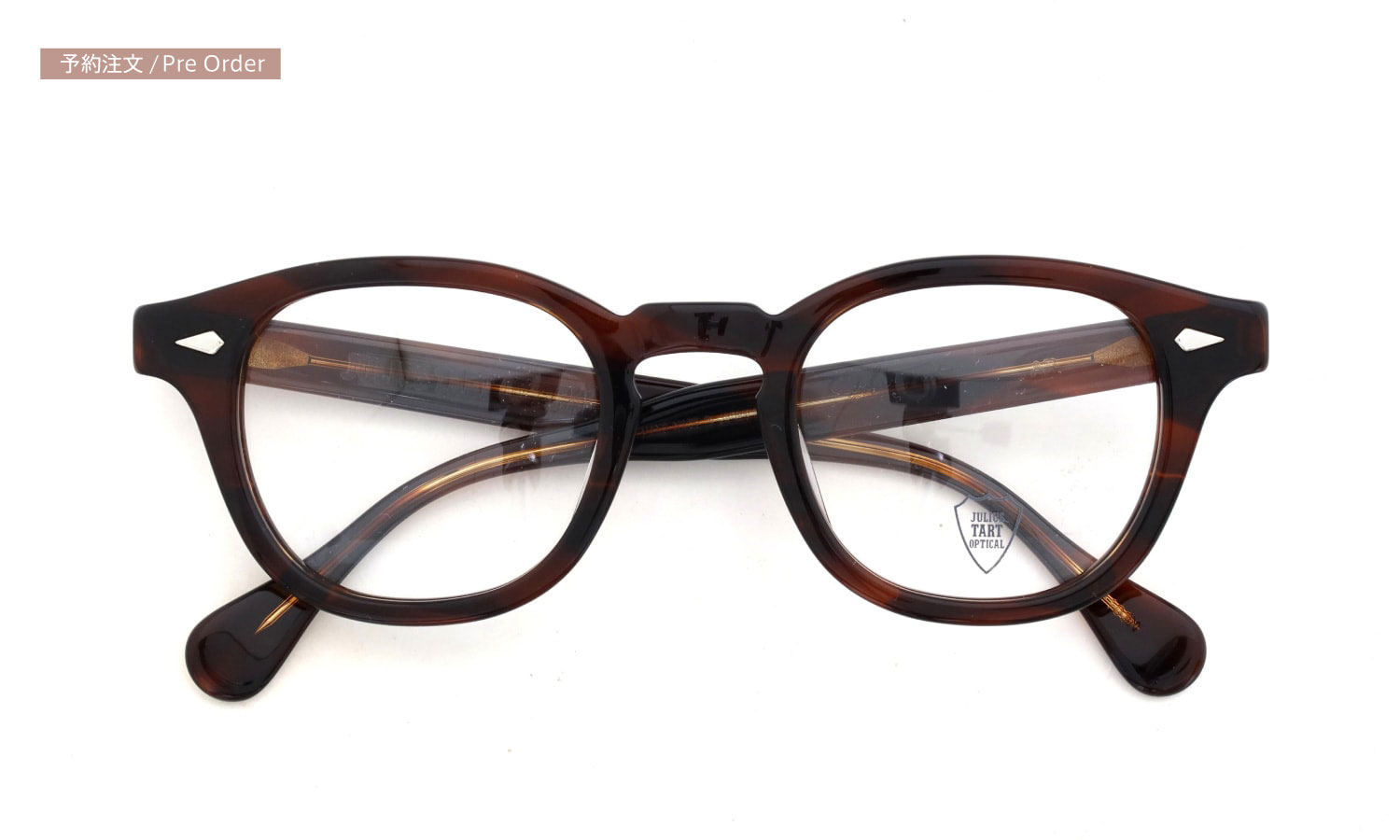 JULIUS TART OPTICAL メガネ通販 AR-48-24 DEMI AMBER