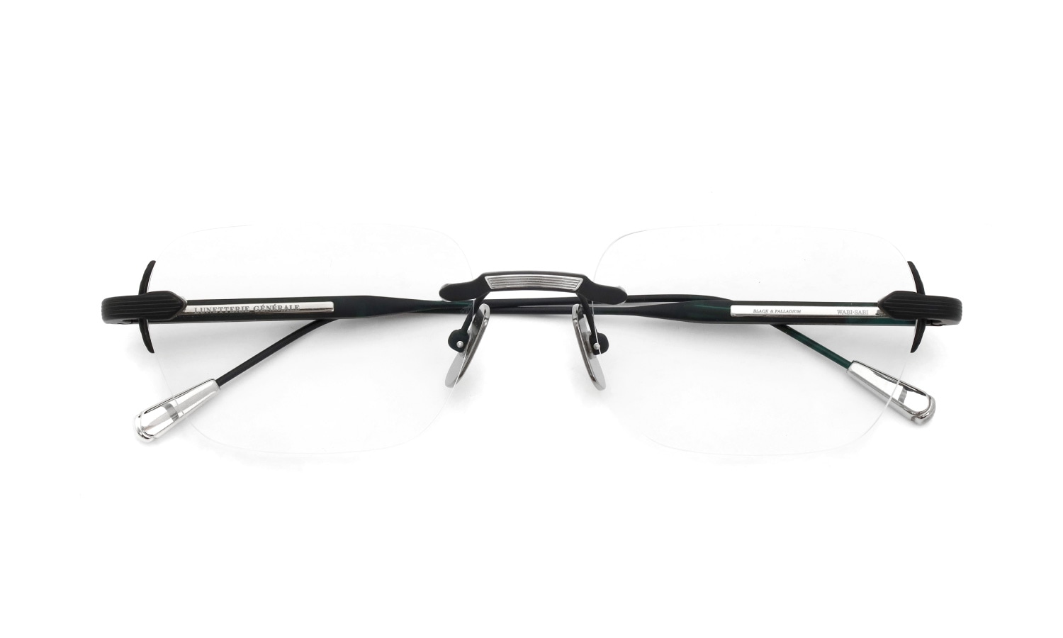Lunetterie Generale 伊達メガネ通販 WABI-SABI Black and Palladium