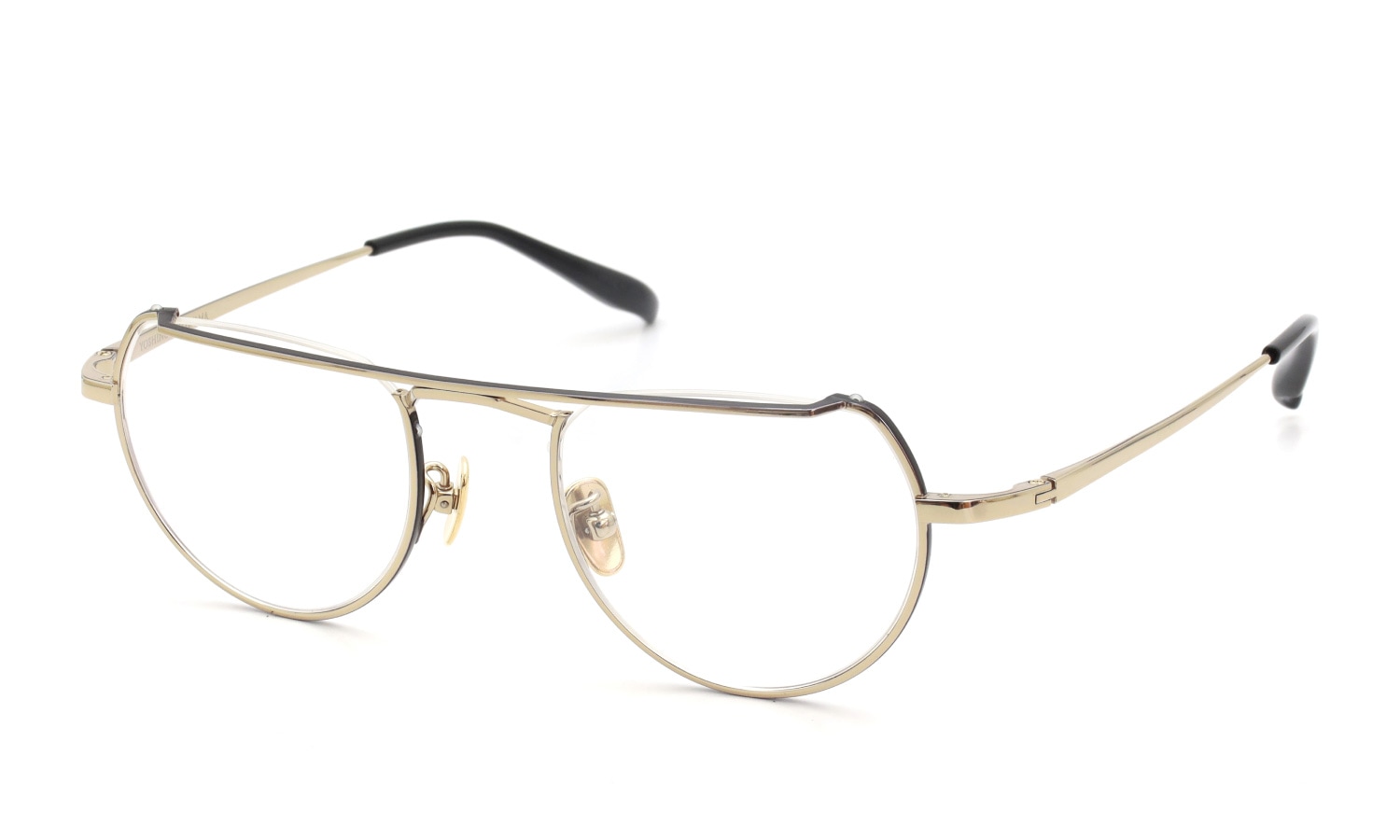 YOSHINORI AOYAMA ヨシノリアオヤマ メガネ通販 YA-041 col.03 gold / black