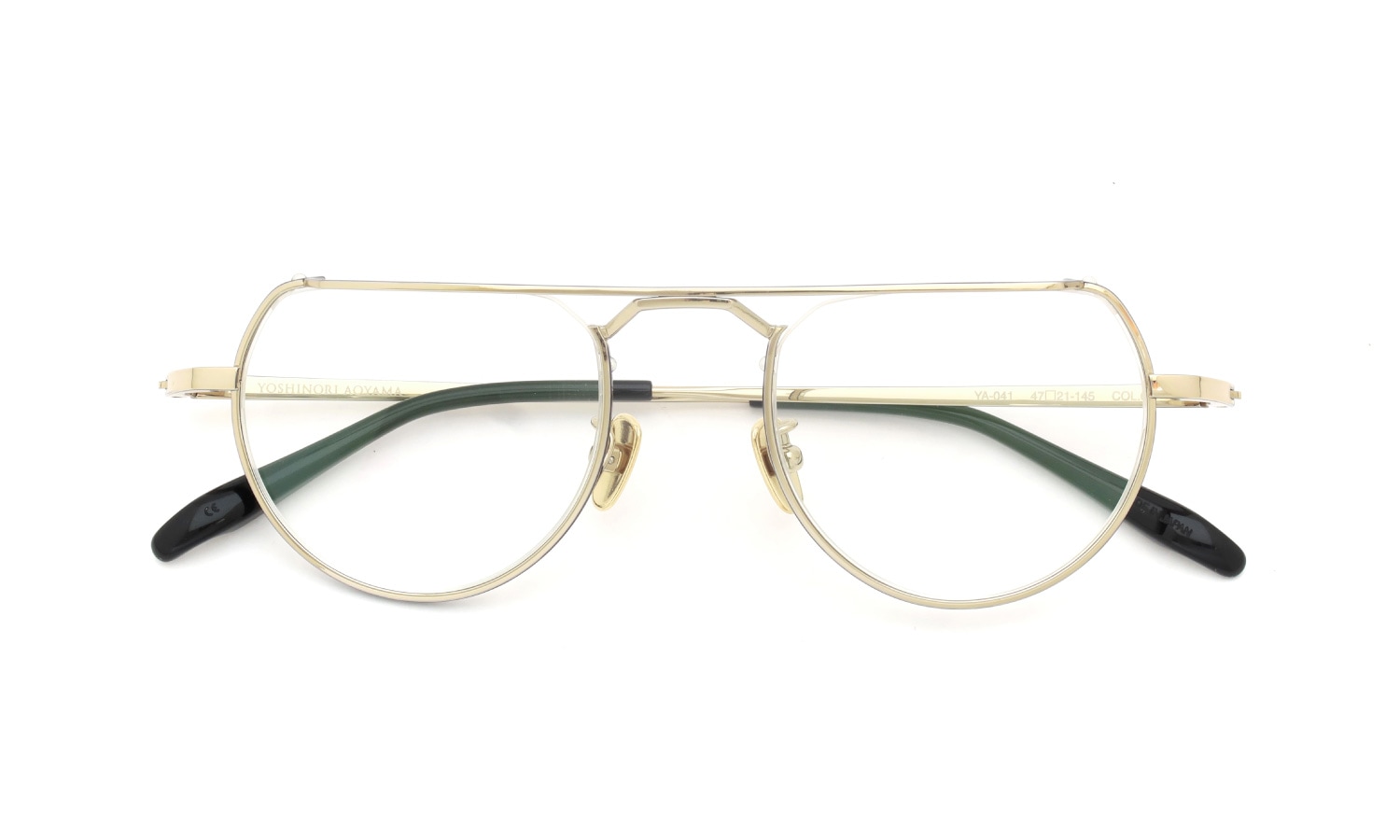 YOSHINORI AOYAMA ヨシノリアオヤマ メガネ通販 YA-041 col.03 gold / black