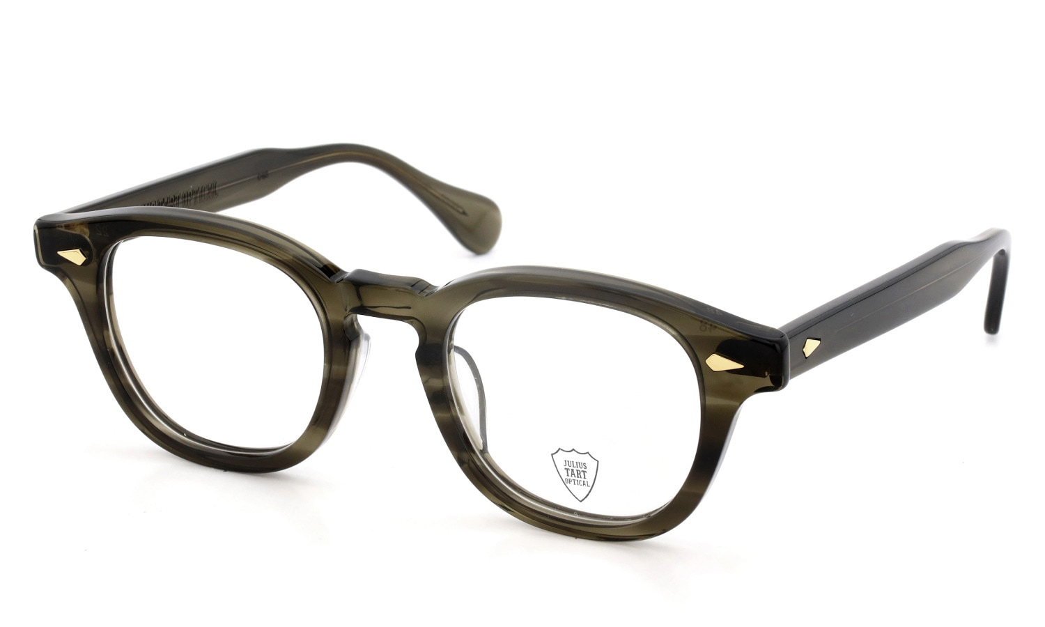 JULIUS TART OPTICAL メガネ通販 AR Gold Series メガネ通販 AR-48-22 OLIVE GREEN SASA