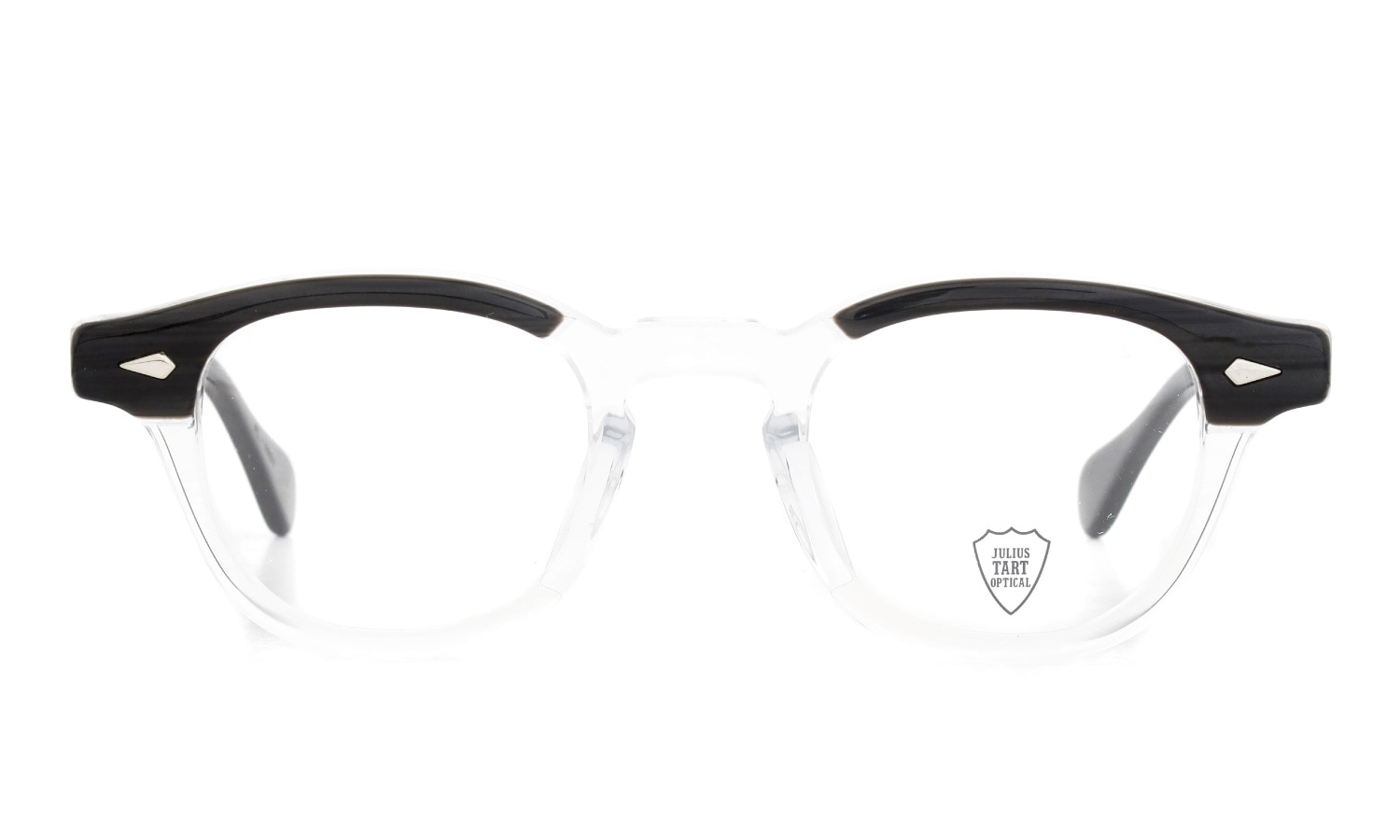 JULIUS TART OPTICAL メガネ通販 AR-46-24 BLACK WOOD CLEAR