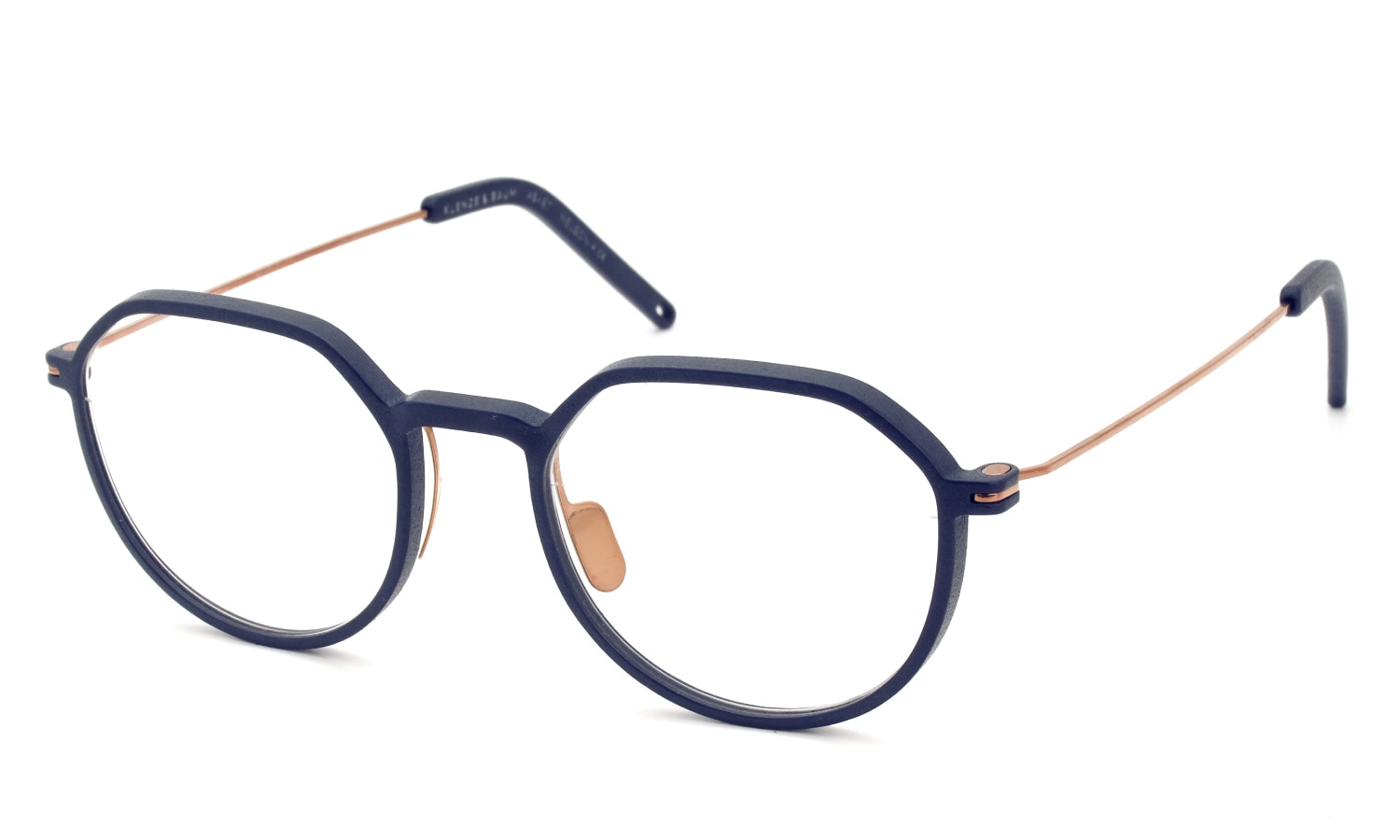 KLENZE&BAUM 3Dプリントメガネ通販 [ASKET] NELSON col.003 NIGHTSHADE/ROSE GOLD 