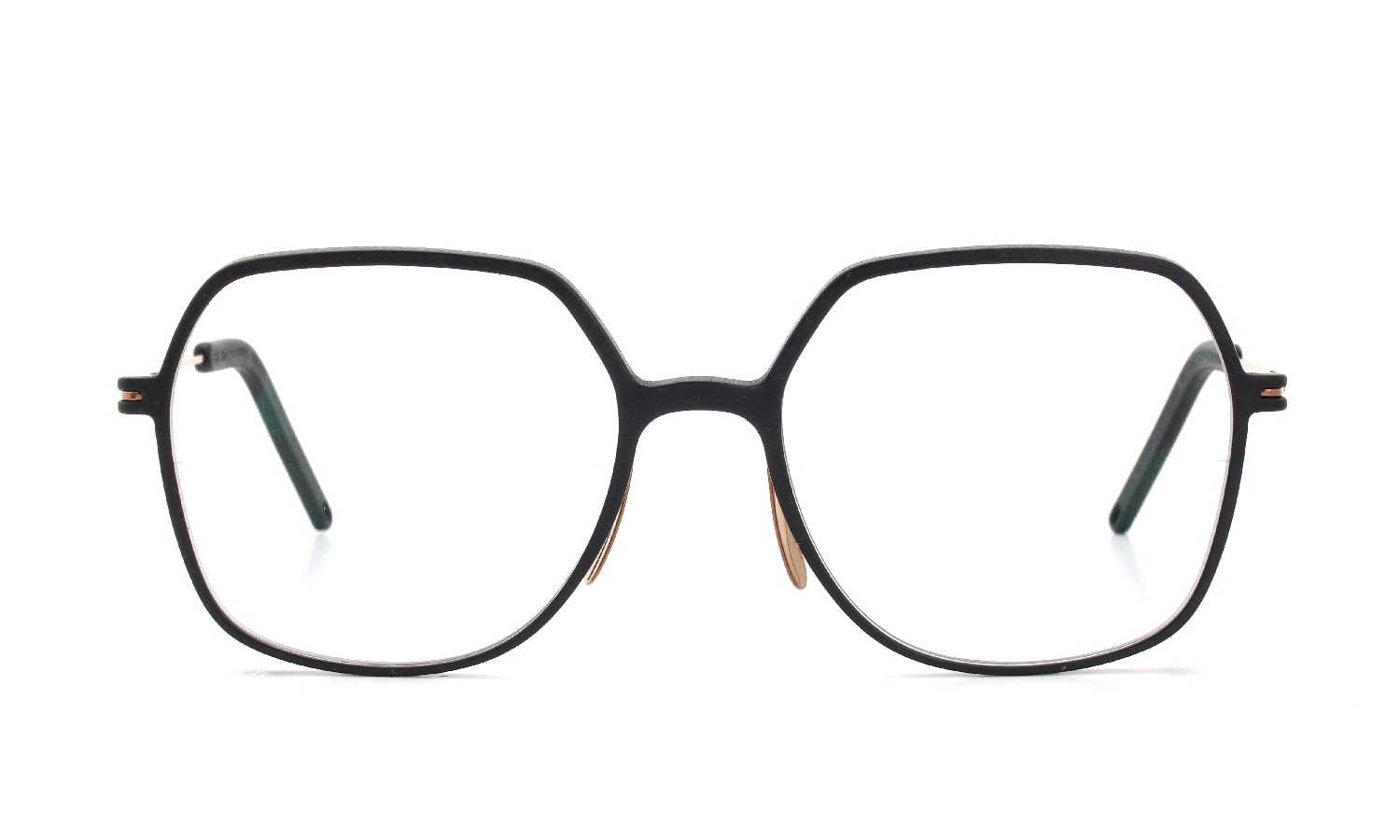 KLENZE&BAUM 3Dプリントメガネ通販 [ASKET] YAMADA-NP col.001 COAL/ROSEGOLD