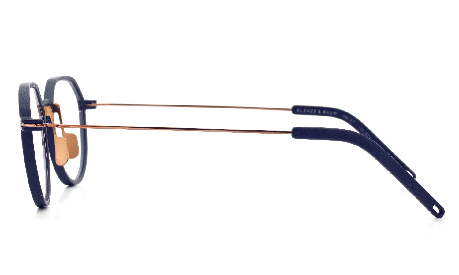 KLENZE&BAUM 3Dプリントメガネ通販 [ASKET] NELSON col.003 NIGHTSHADE/ROSE GOLD 
