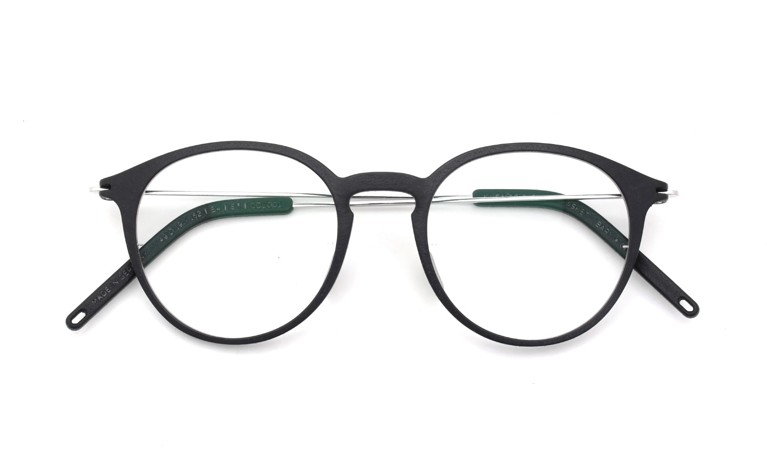 KLENZE&BAUM 3Dプリントメガネ通販 [ASKET] BARY col.001 COAL/SILVER
