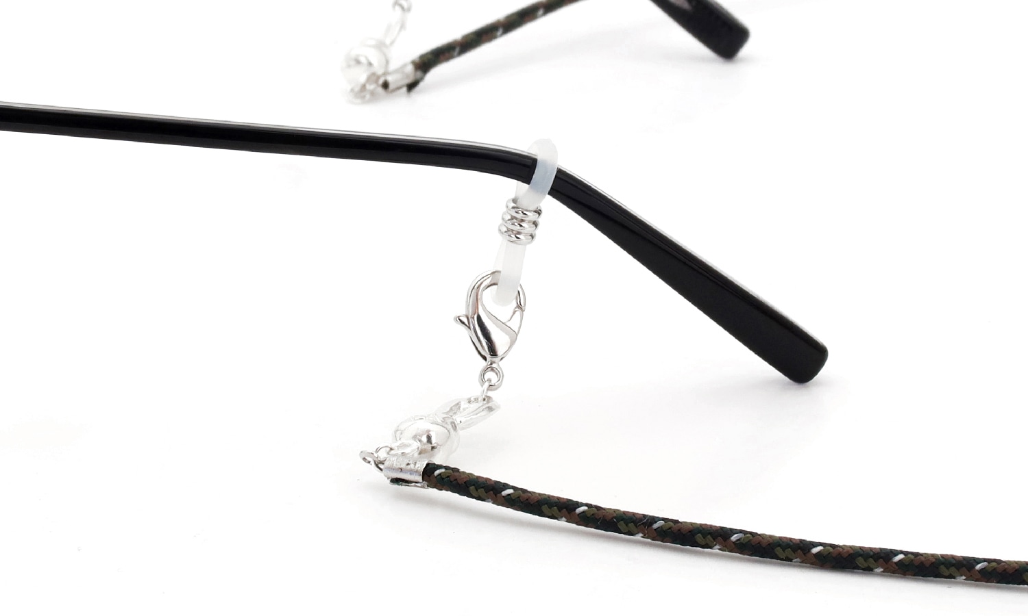 THE LEASH CORD グラスコード通販 Atwood Rope/Urawa-Rabbit Camo/Silver925