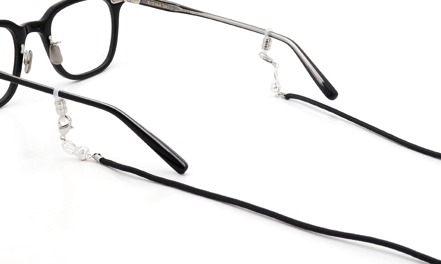 THE LEASH CORD グラスコード通販 Atwood Rope/Urawa-Rabbit Black/Silver925