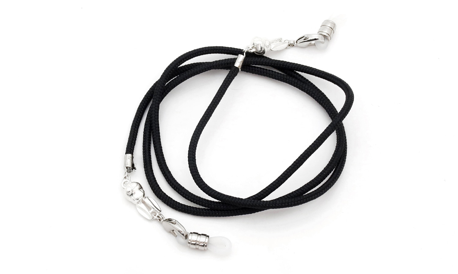 THE LEASH CORD グラスコード通販 Atwood Rope/Urawa-Rabbit Black/Silver925