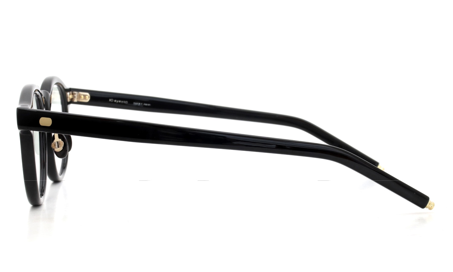 10eyevan セルロイドメガネ通販 no.1 III FR (47) c.1035BKGG DeadStockBlack/18金 +本鼈甲パット