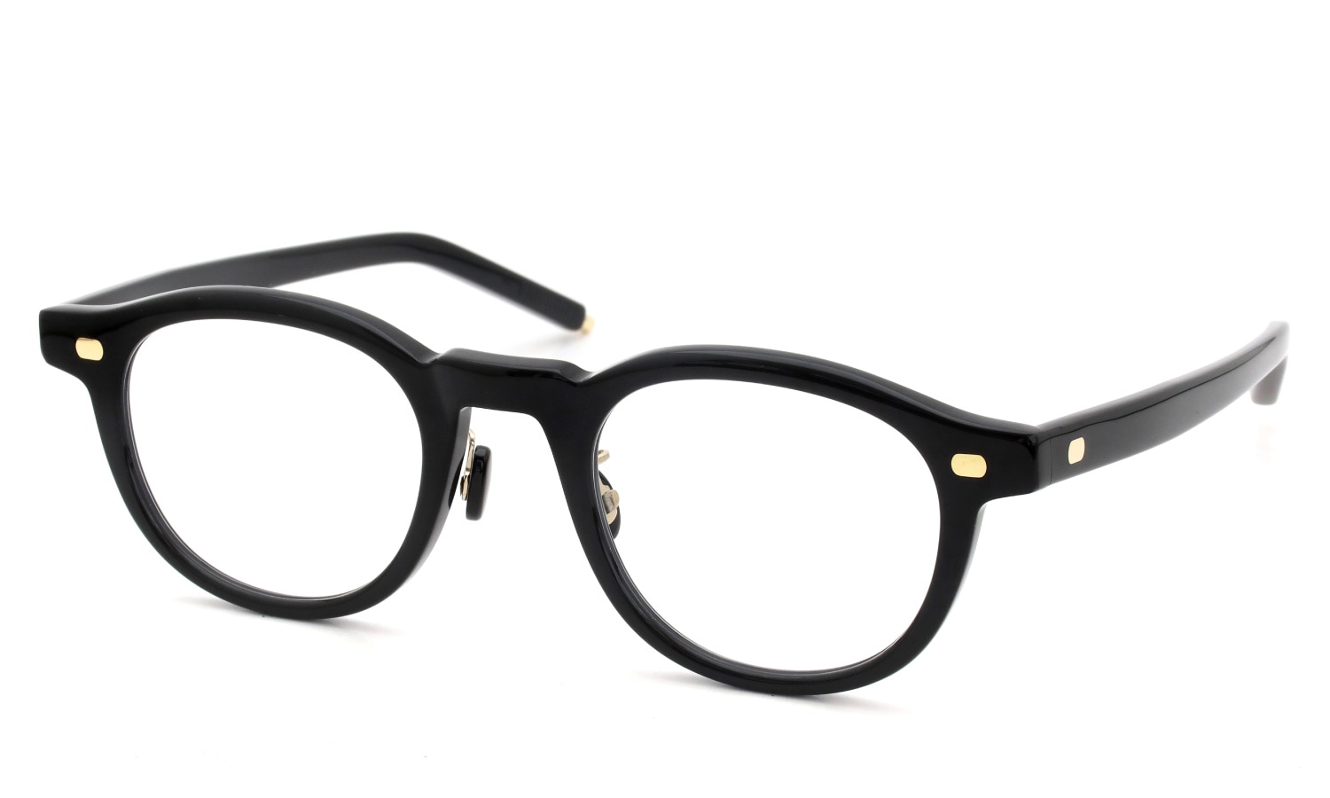 10eyevan セルロイドメガネ通販 no.1 III FR (47) c.1035BKGG DeadStockBlack/18金 +本鼈甲パット
