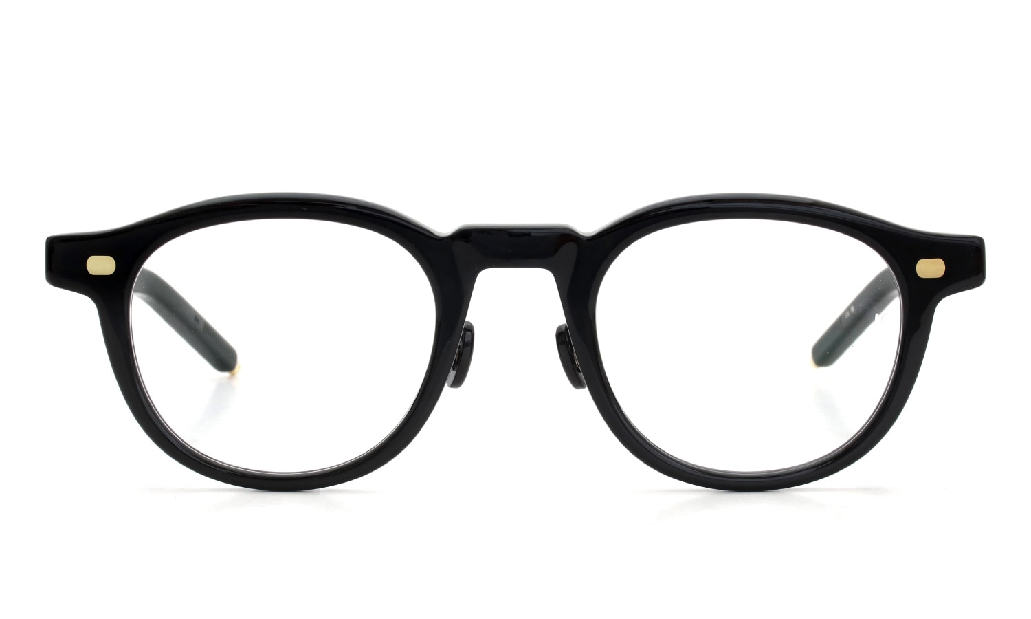 10eyevan セルロイドメガネ通販 no.1 III FR (47) c.1035BKGG DeadStockBlack/18金 +本鼈甲パット