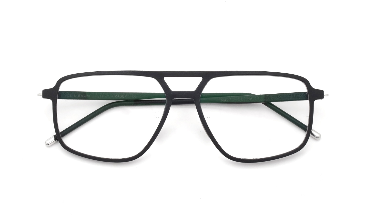 KLENZE&BAUM 3Dプリントメガネ通販  [SLEEK ECOLUCENT] FRASER-NP col.001 COAL/SILVER