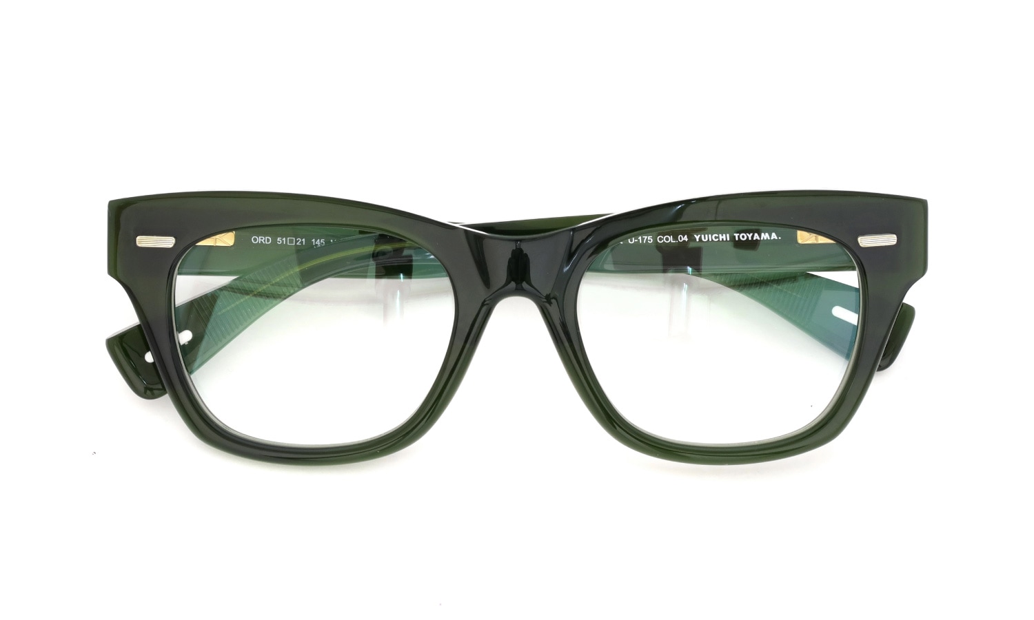 YUICHI TOYAMA. メガネ通販 ORD U-175 COL.04 Drak green