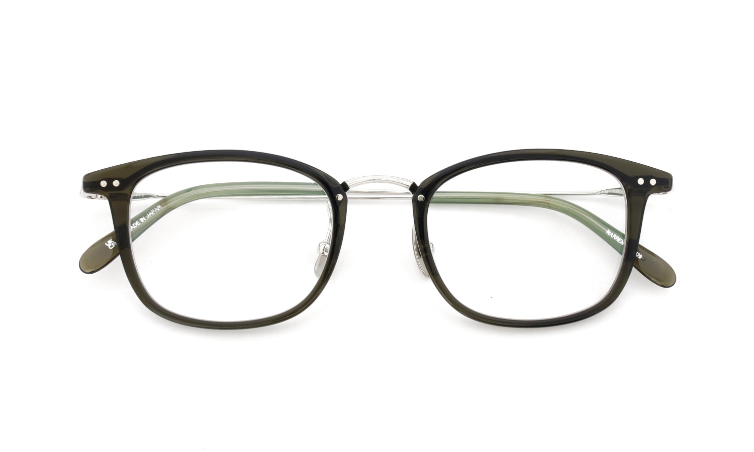 YELLOWS PLUS メガネ通販 WARREN C529 harrods green/silver