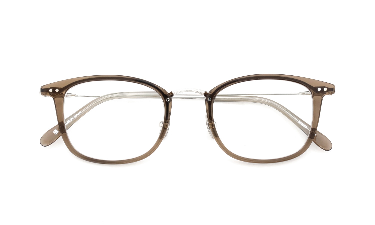 YELLOWS PLUS メガネ通販 WARREN C534 burnt umber/silver