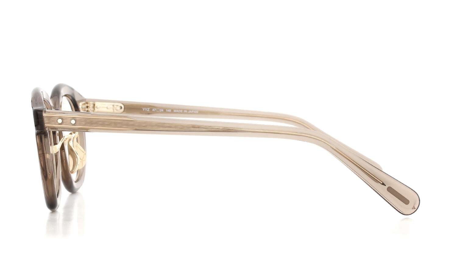 YUICHI TOYAMA. メガネ通販 YYZ U-181 COL.03 Taupe / White gold