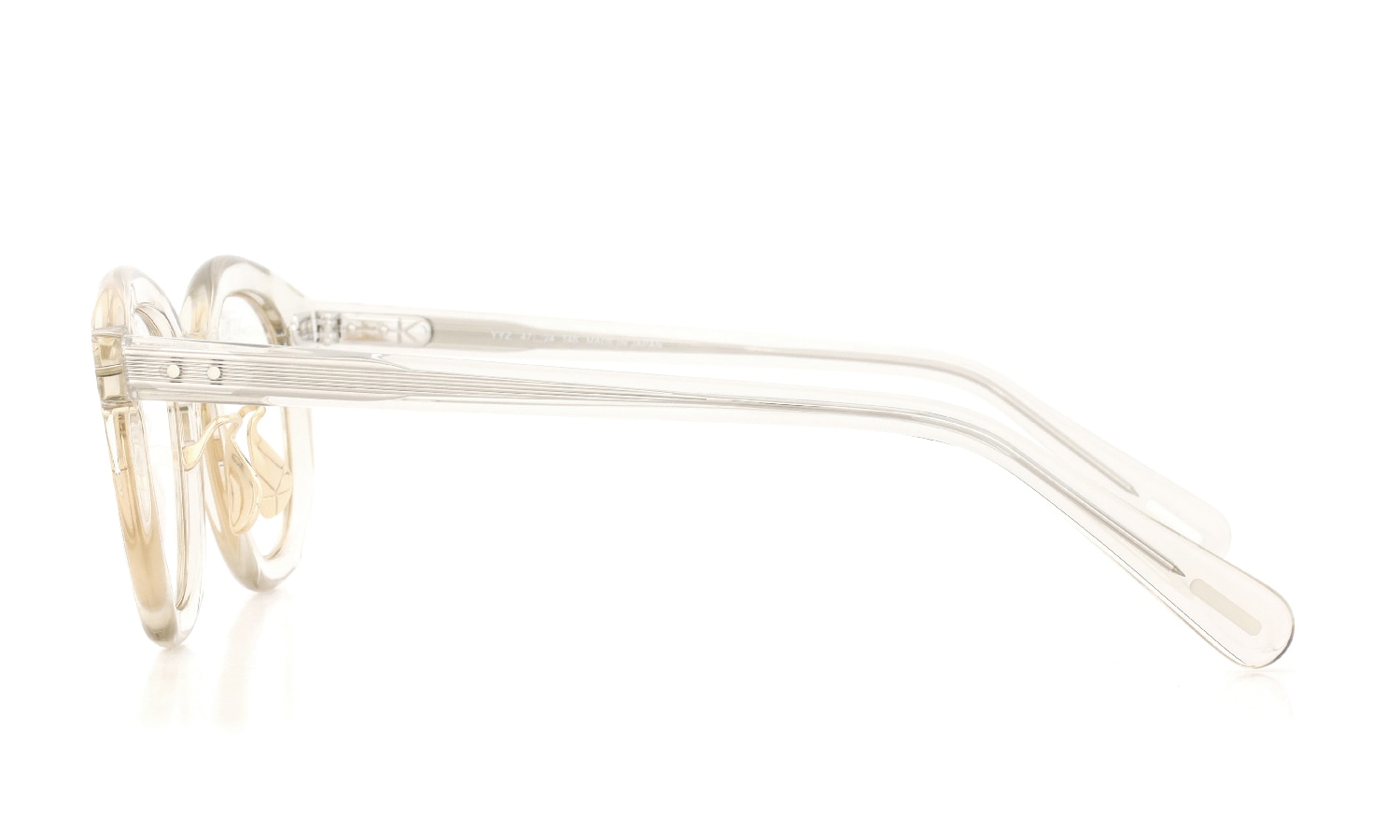 YUICHI TOYAMA. メガネ通販 YYZ U-181 COL.02 Clear sand grey / Gold+Silver