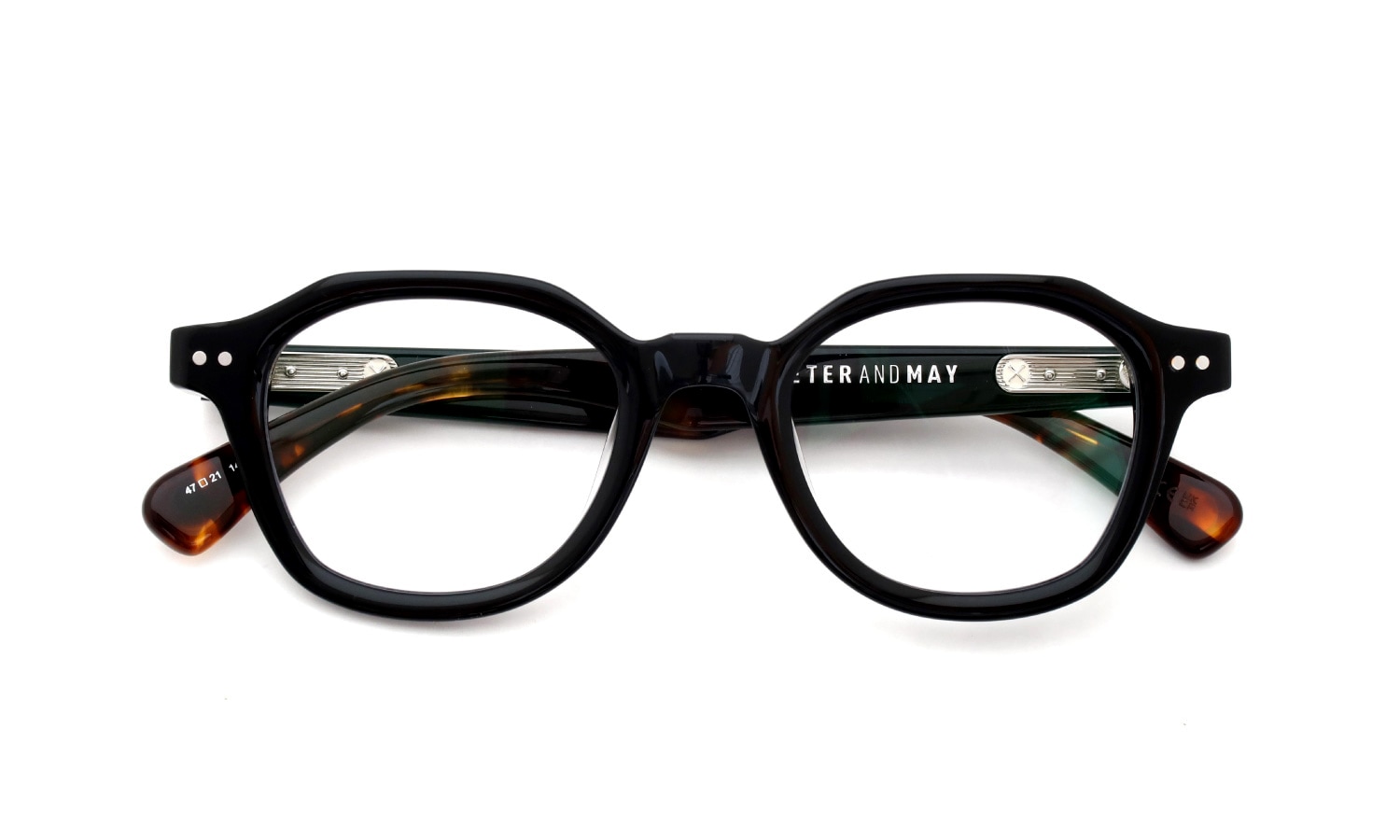 PETER AND MAY ピーターアンドメイ 伊達メガネ SKY col.BLACK