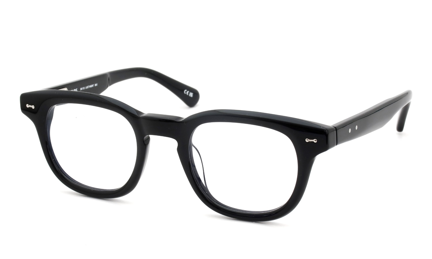 PETER AND MAY ピーターアンドメイ 伊達メガネ LAST NIGHT col.BLACK