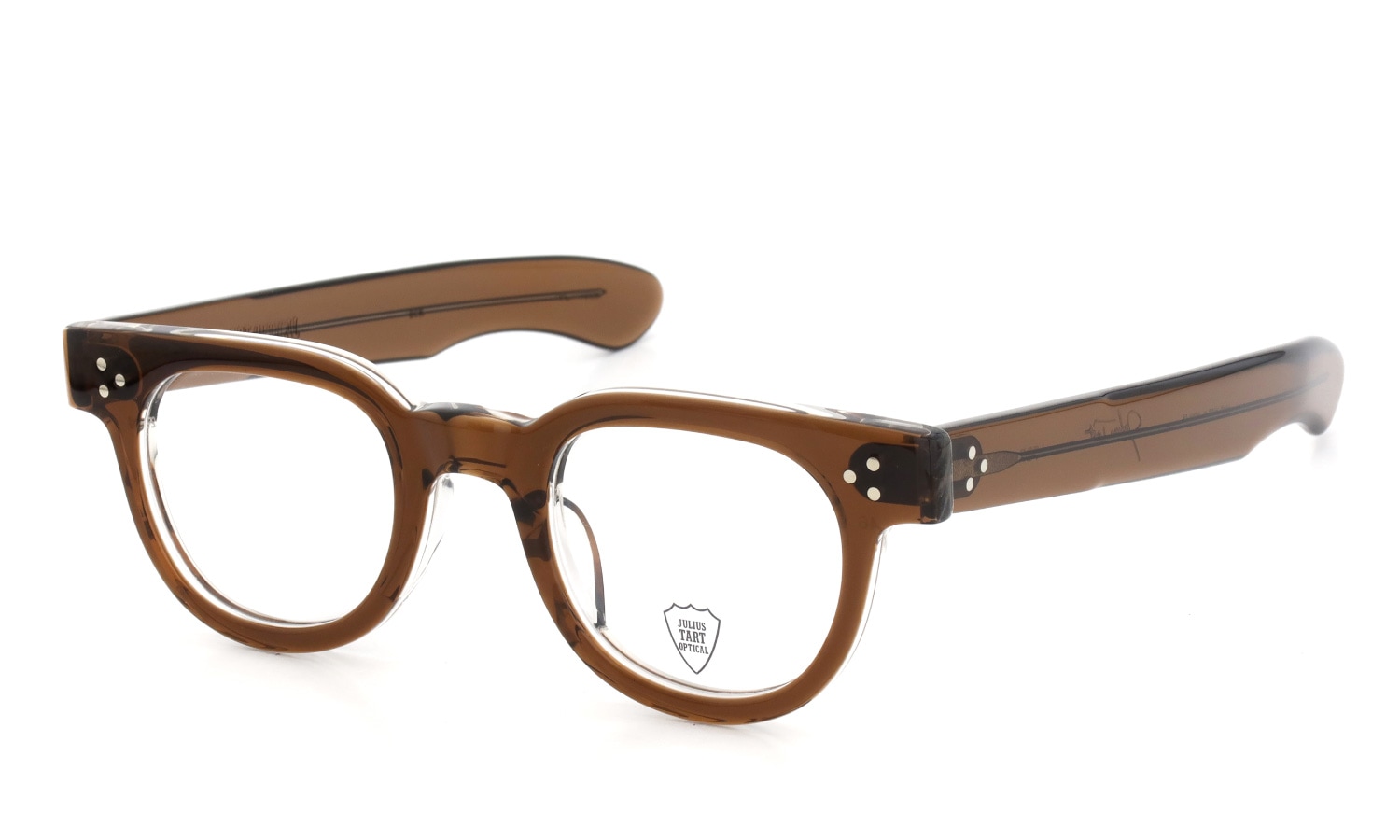 JULIUS TART OPTICAL メガネ通販 FDR-46-24 BROWN CRYSTAL II