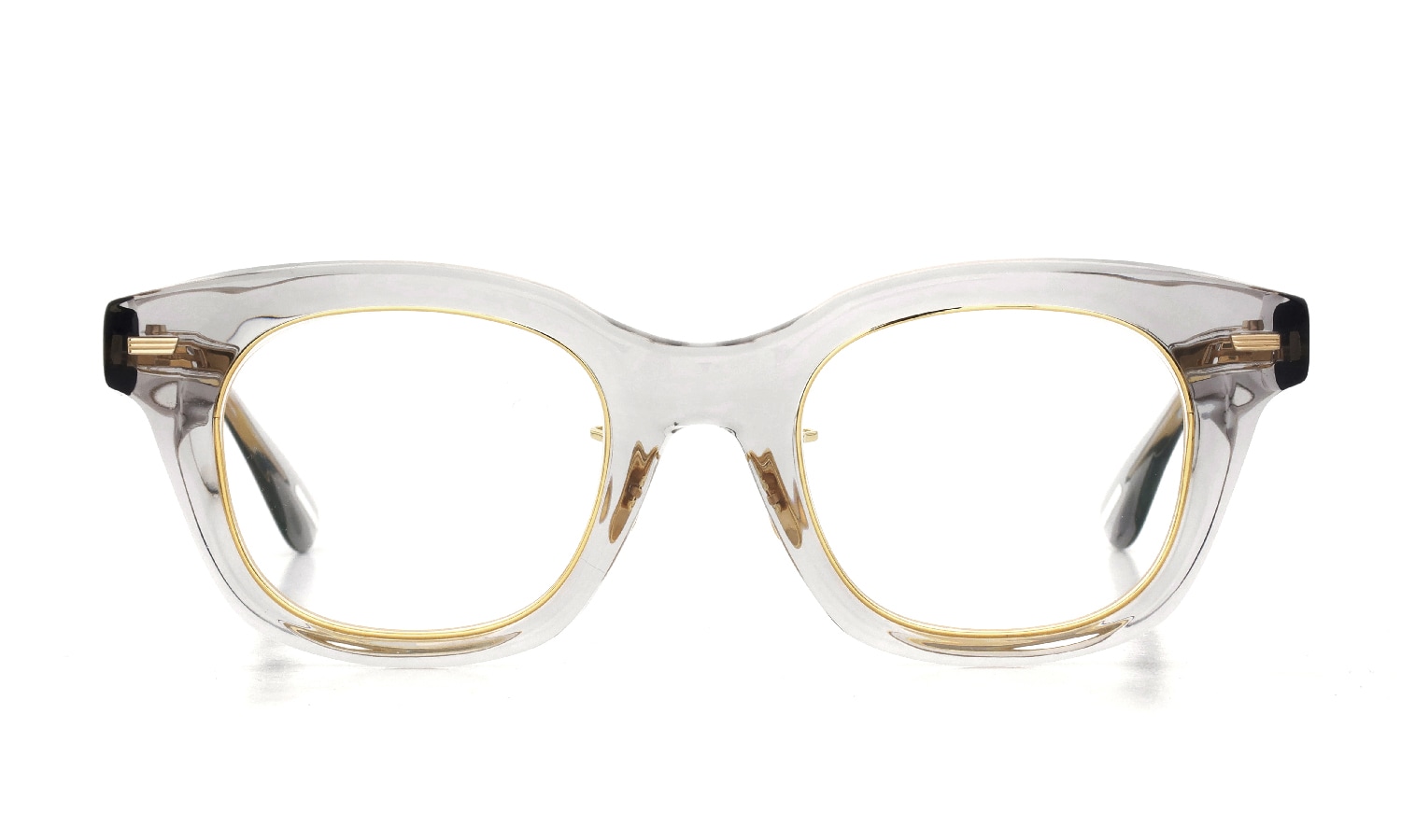 YUICHITOYAMA:5 メガネ DIABLO col.4 Clear gray / Gold
